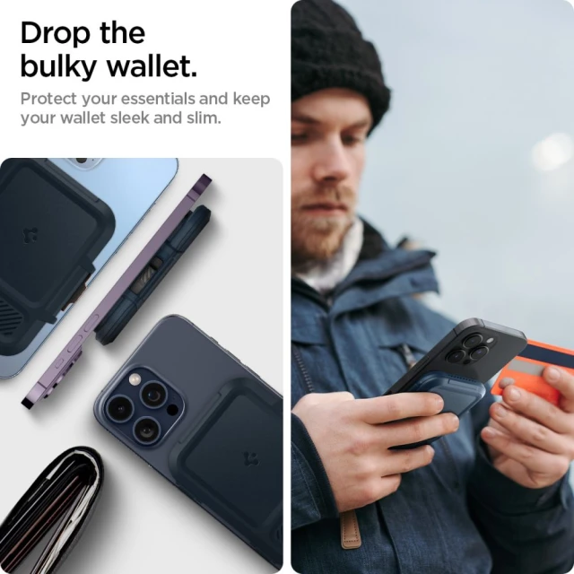 Магнітний гаманець Spigen Lock Fit Metal Slate with MagSafe (AFA08526)