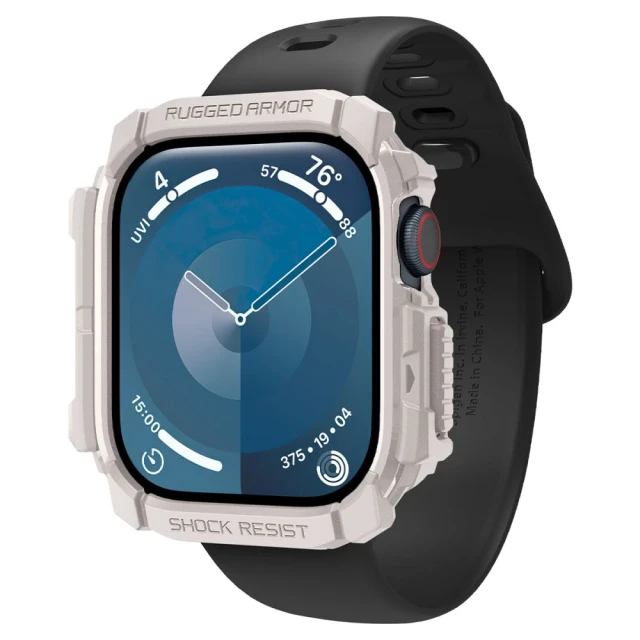 Чохол Spigen Rugged Armor для Apple Watch 10 46 mm Dune Beige (ACS08600)