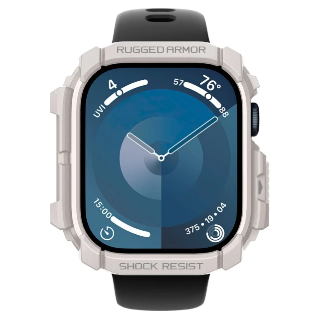 Чохол Spigen Rugged Armor для Apple Watch 10 46 mm Dune Beige (ACS08600)