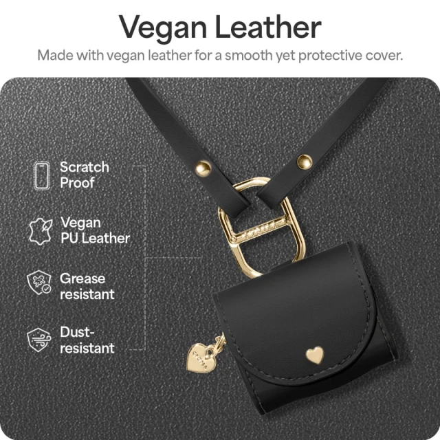 Чохол для навушників Spigen Cyrill Mini Bag для AirPods 4 Black (ACS08651)