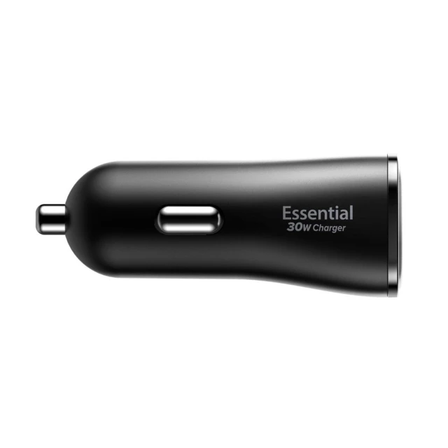 Автомобільний зарядний пристрій Spigen Essential EV302 30W 2xUSB-A Black (ACP08700)