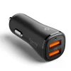 Автомобільний зарядний пристрій Spigen Essential EV302 30W 2xUSB-A Black (ACP08700)
