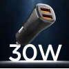 Автомобільний зарядний пристрій Spigen Essential EV302 30W 2xUSB-A Black (ACP08700)