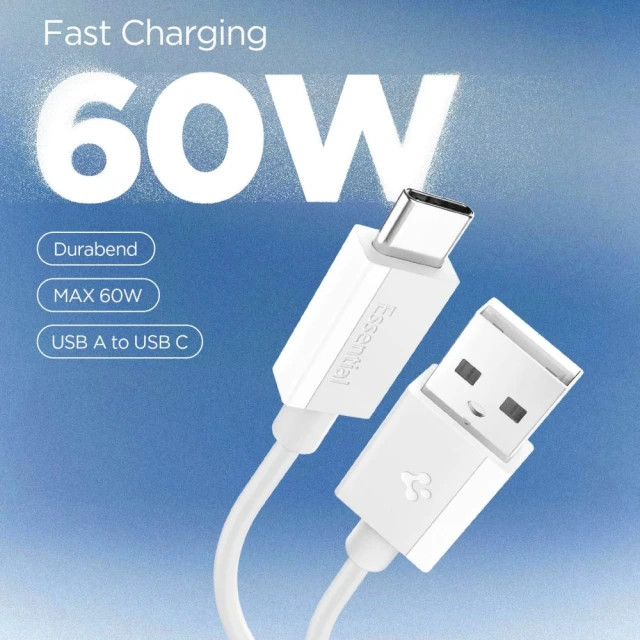Кабель Spigen Essential USB-C to USB-C 60W 1m White (ACA08715)
