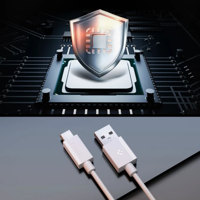 Кабель Spigen Essential USB-C to USB-C 60W 1m White (ACA08715)