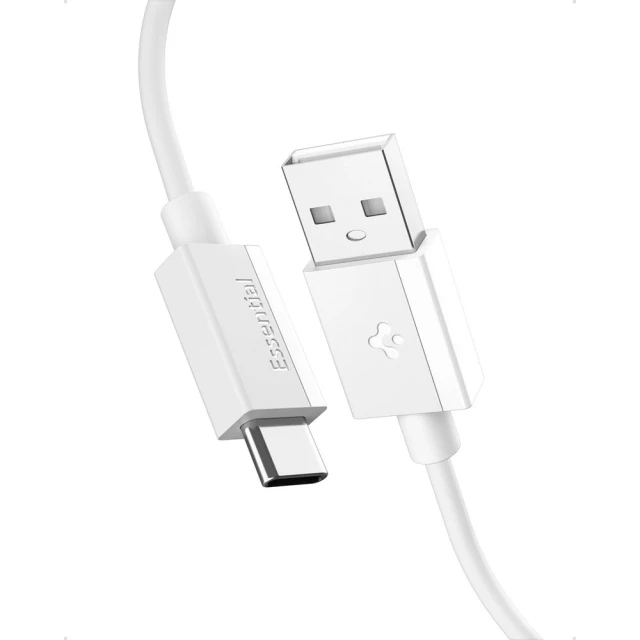 Кабель Spigen Essential USB-A to USB-C 60W 2m White (ACA08716)