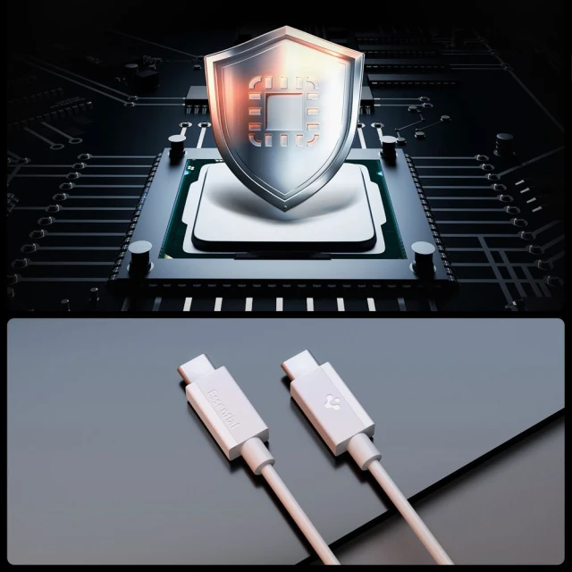 Кабель Spigen Essential USB-C to USB-C 60W 2m White (ACA08719)