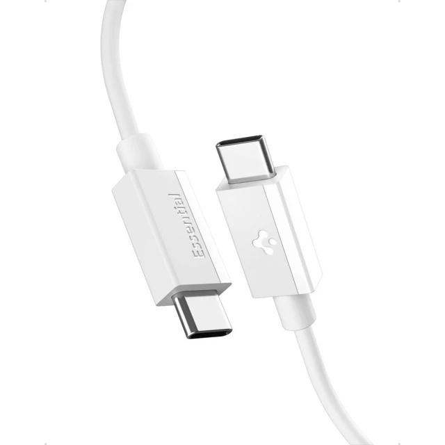 Кабель Spigen Essential USB-C to USB-C 60W 2m White (ACA08719)