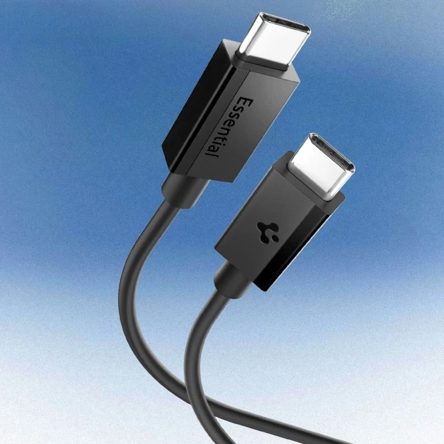 Кабель Spigen Essential USB-C to USB-C 60W 2m Black (ACA08720)