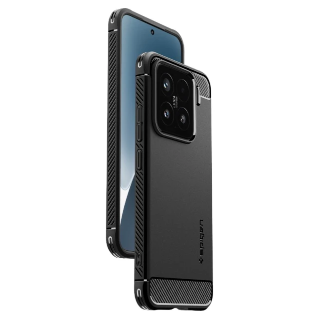 Чохол Spigen Rugged Armor для Xiaomi 15 Matte Black (ACS08859)