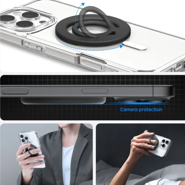Тримач Spigen Dual Pop Mag Black with MagSafe (AMP08886)