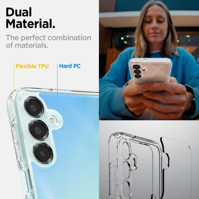 Чохол Spigen Ultra Hybrid для Samsung Galaxy A16 (A165-A166) Crystal Clear (ACS08890)