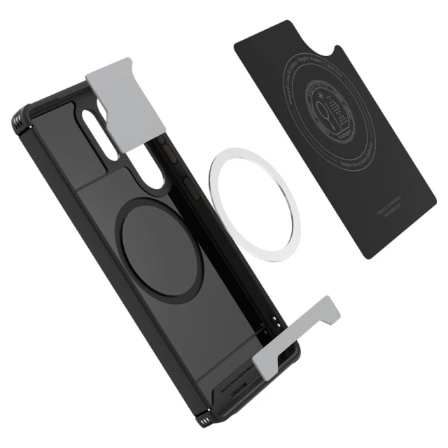 Чохол Spigen Core Armor для Samsung Galaxy S25 Ultra (S938) Matte Black with MagSafe (ACS08913)