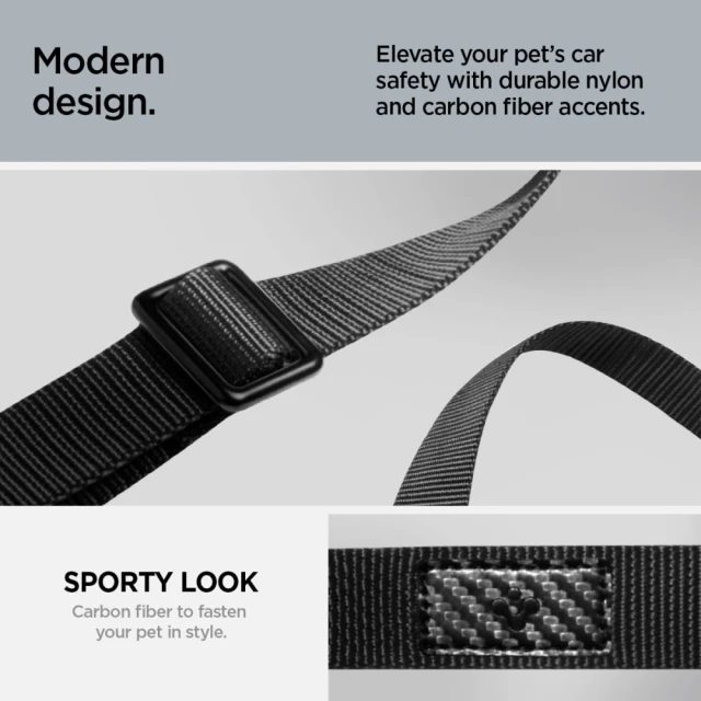 Автотримач Spigen PS100 Universal Car Seat Belt Holder for Pets Black (ACP08926)