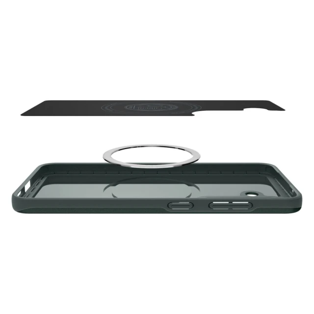Чехол Spigen Thin Fit Mag для Samsung Galaxy S25 (S931) Abyss Green with MagSafe (ACS08994)