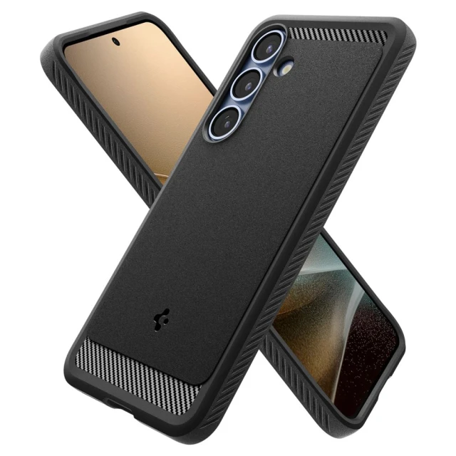 Чохол Spigen Rugged Armor для Samsung Galaxy S25 (S931) Matte Black with MagSafe (ACS08998)