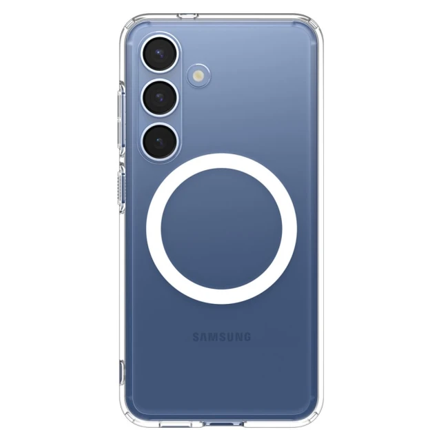 Чохол Spigen Ultra Hybrid для Samsung Galaxy S25 (S931) Clear White with MagSafe (ACS09002)