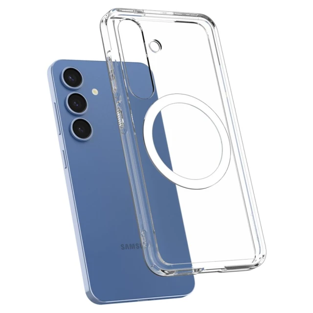 Чохол Spigen Ultra Hybrid для Samsung Galaxy S25 (S931) Clear White with MagSafe (ACS09002)