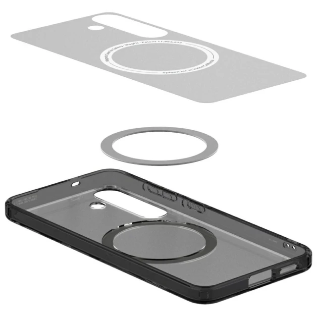 Чохол Spigen Ultra Hybrid для Samsung Galaxy S25 (S931) Frost Black with MagSafe (ACS09005)