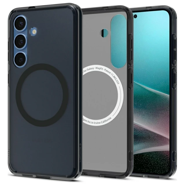 Чохол Spigen Ultra Hybrid для Samsung Galaxy S25 (S931) Frost Black with MagSafe (ACS09005)