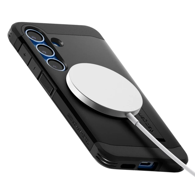 Чохол Spigen Tough Armor для Samsung Galaxy S25 (S931) Black with MagSafe (ACS09008)