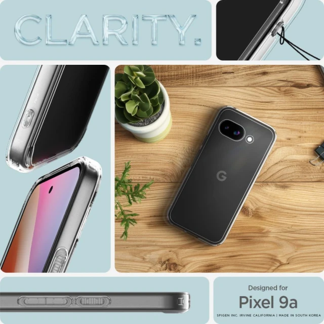 Чохол Spigen Ultra Hybrid для Google Pixel 9a Crystal Clear (ACS09042)