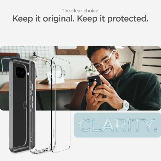 Чохол Spigen Ultra Hybrid для Google Pixel 9a Crystal Clear (ACS09042)