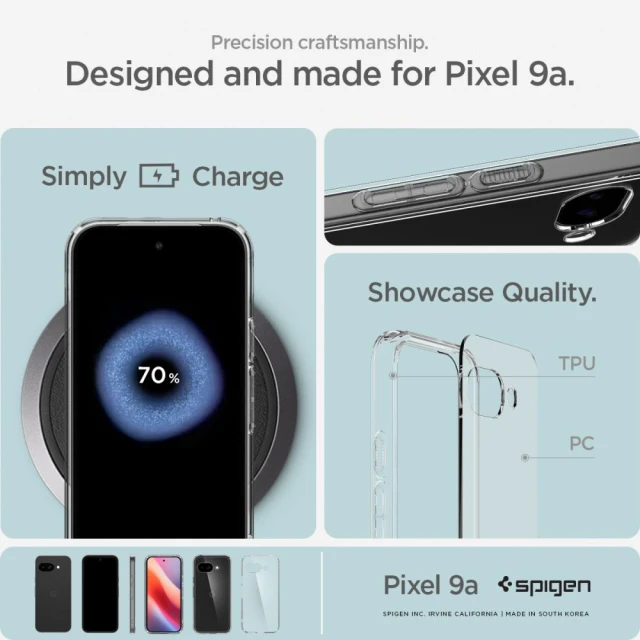 Чохол Spigen Ultra Hybrid для Google Pixel 9a Crystal Clear (ACS09042)