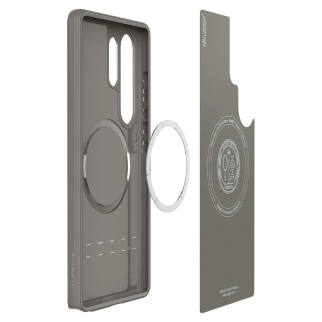 Чохол Spigen Parallax для Samsung Galaxy S25 Ultra (S938) Ash Gray with MagSafe (ACS09055)