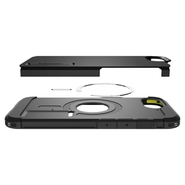 Чохол Spigen Tough Armor для iPhone 16e Black with MagSafe (ACS09137)