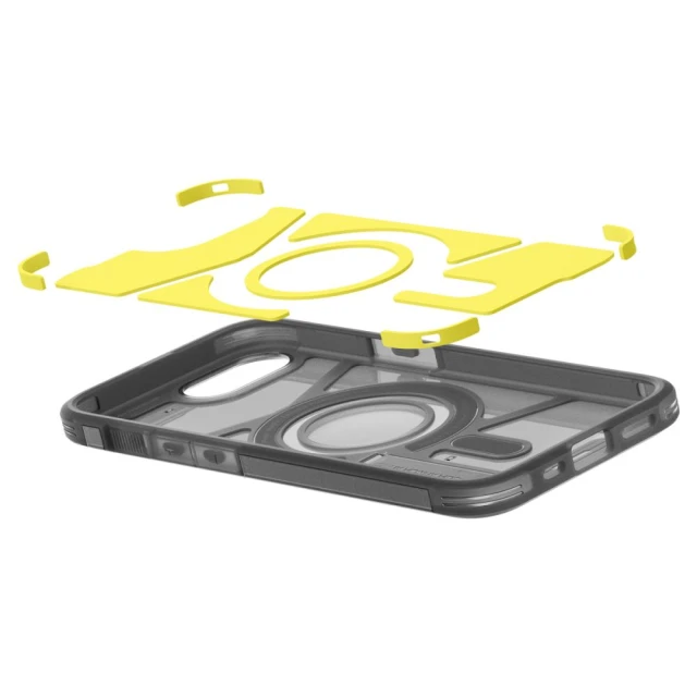 Чехол Spigen Tough Armor AI для iPhone 16e Frost Black with MagSafe (ACS09138)