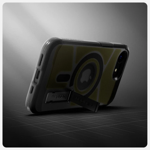 Чехол Spigen Tough Armor AI для iPhone 16e Frost Black with MagSafe (ACS09138)