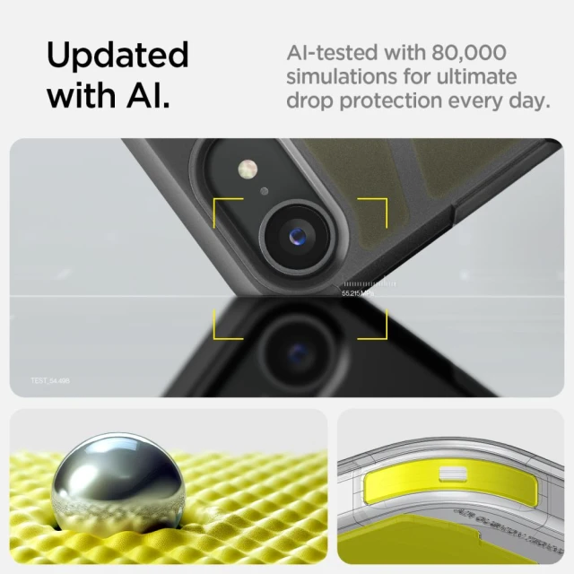 Чехол Spigen Tough Armor AI для iPhone 16e Frost Black with MagSafe (ACS09138)