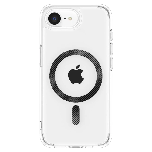 Чехол Spigen Ultra Hybrid для iPhone 16e Carbon Fiber with MagSafe (ACS09140)
