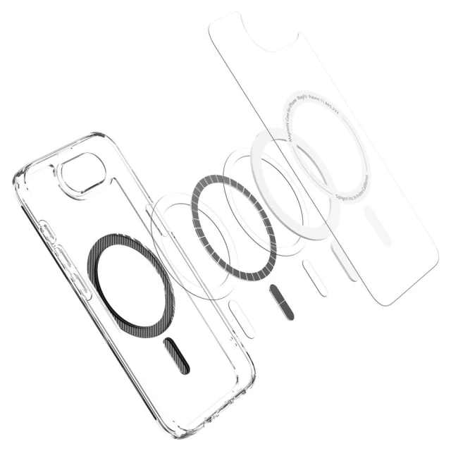 Чехол Spigen Ultra Hybrid для iPhone 16e Carbon Fiber with MagSafe (ACS09140)