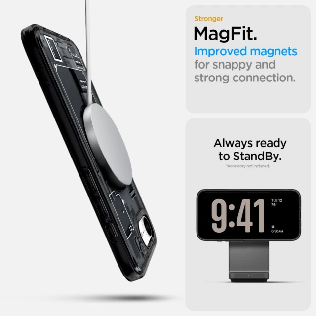 Чохол Spigen Ultra Hybrid Zero One для iPhone 16e Zero One Black with MagSafe (ACS09141)