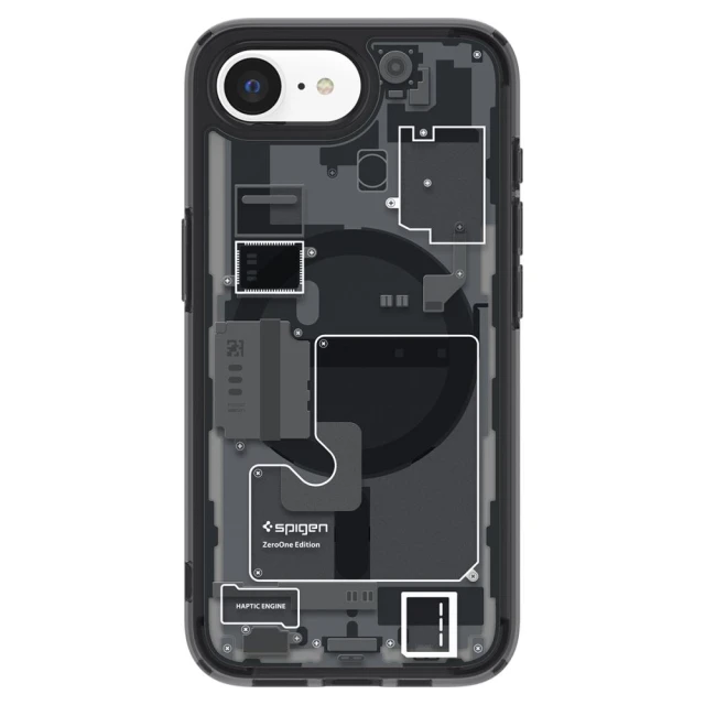 Чохол Spigen Ultra Hybrid Zero One для iPhone 16e Zero One Black with MagSafe (ACS09141)