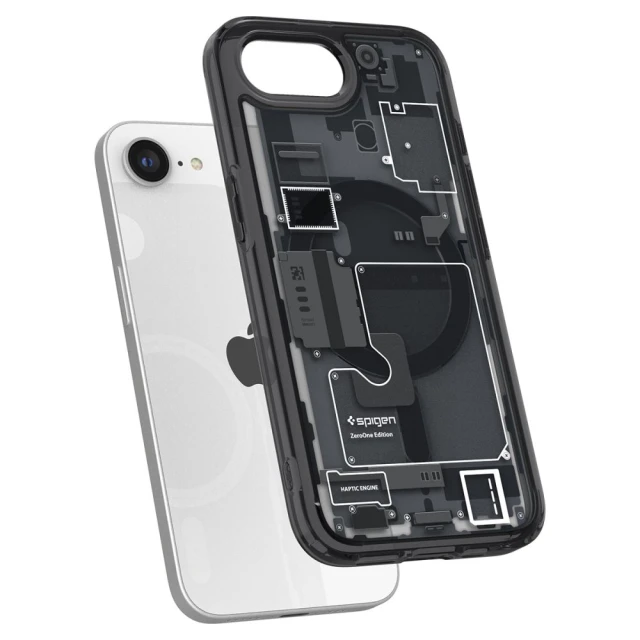 Чохол Spigen Ultra Hybrid Zero One для iPhone 16e Zero One Black with MagSafe (ACS09141)