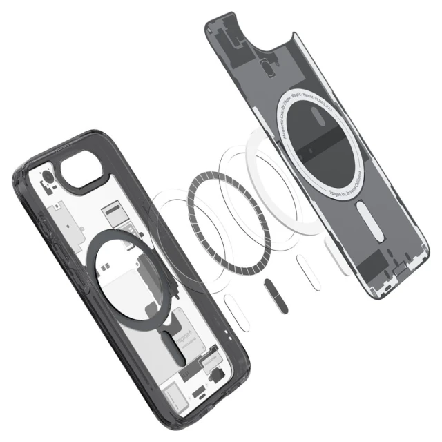 Чохол Spigen Ultra Hybrid Zero One для iPhone 16e Zero One Black with MagSafe (ACS09141)