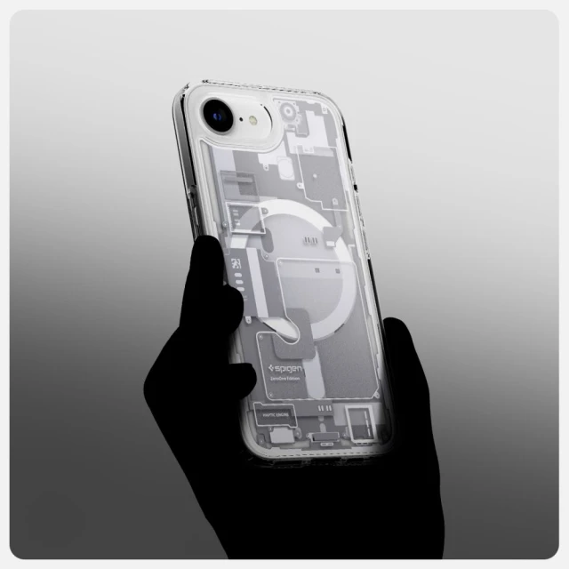 Чохол Spigen Ultra Hybrid Zero One для iPhone 16e Zero One White with MagSafe (ACS09142)