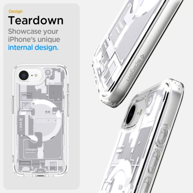 Чохол Spigen Ultra Hybrid Zero One для iPhone 16e Zero One White with MagSafe (ACS09142)