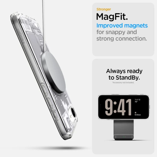 Чохол Spigen Ultra Hybrid Zero One для iPhone 16e Zero One White with MagSafe (ACS09142)