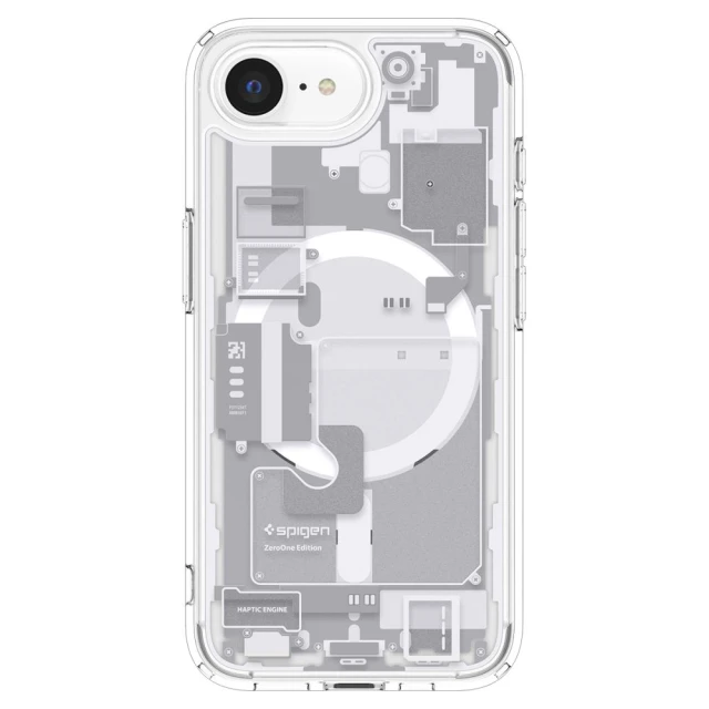 Чохол Spigen Ultra Hybrid Zero One для iPhone 16e Zero One White with MagSafe (ACS09142)
