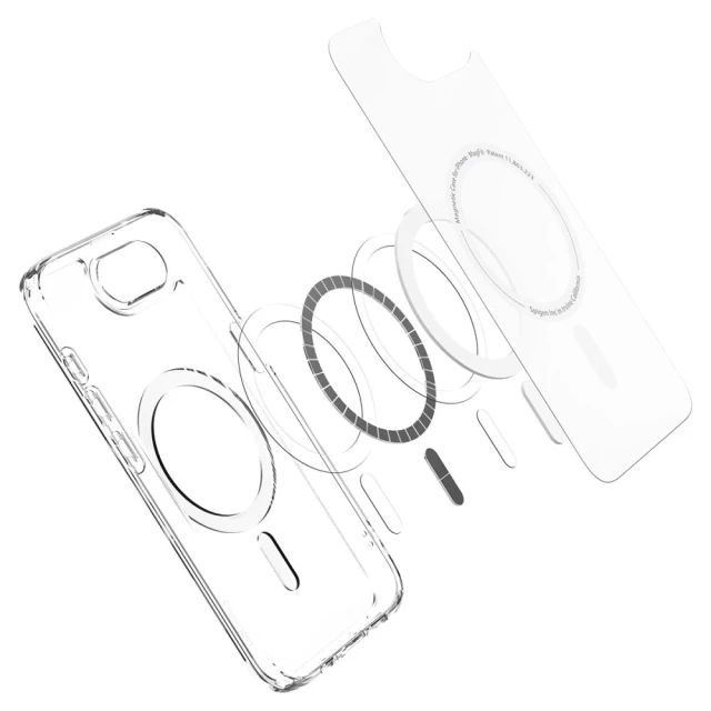 Чохол Spigen Ultra Hybrid для iPhone 16e Frost White with MagSafe (ACS09145)