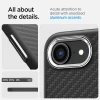 Чохол Spigen Enzo Aramid для iPhone 16e Matte Black with MagSafe (ACS09153)