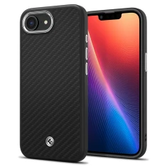 Чохол Spigen Enzo Aramid для iPhone 16e Matte Black with MagSafe (ACS09153)