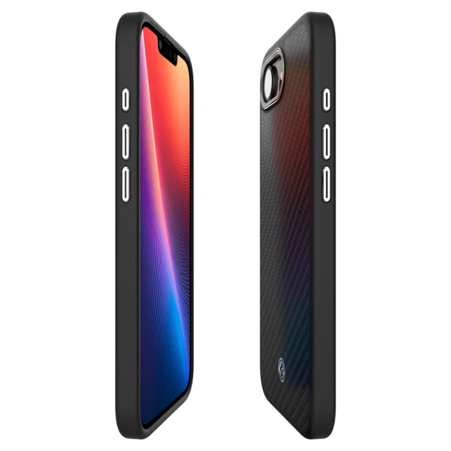 Чохол Spigen Enzo Aramid для iPhone 16e Matte Black with MagSafe (ACS09153)