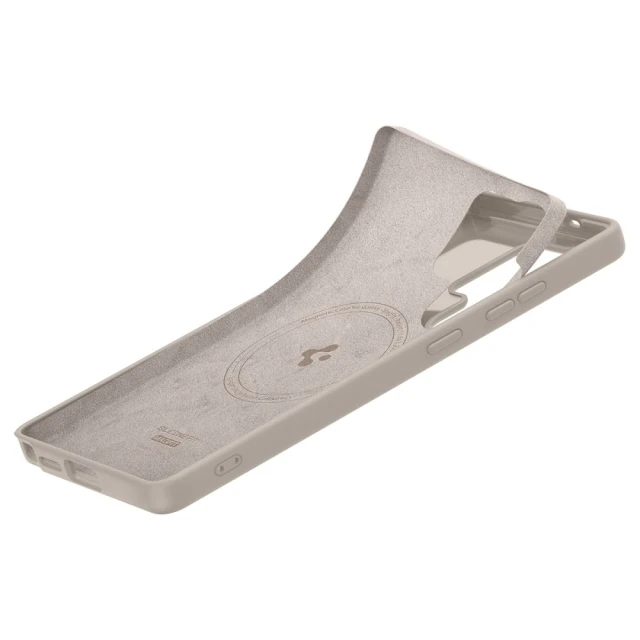 Чохол Spigen Silicone Fit для Samsung Galaxy S25 Ultra (S938) Natural Titanium with MagSafe (ACS09165)