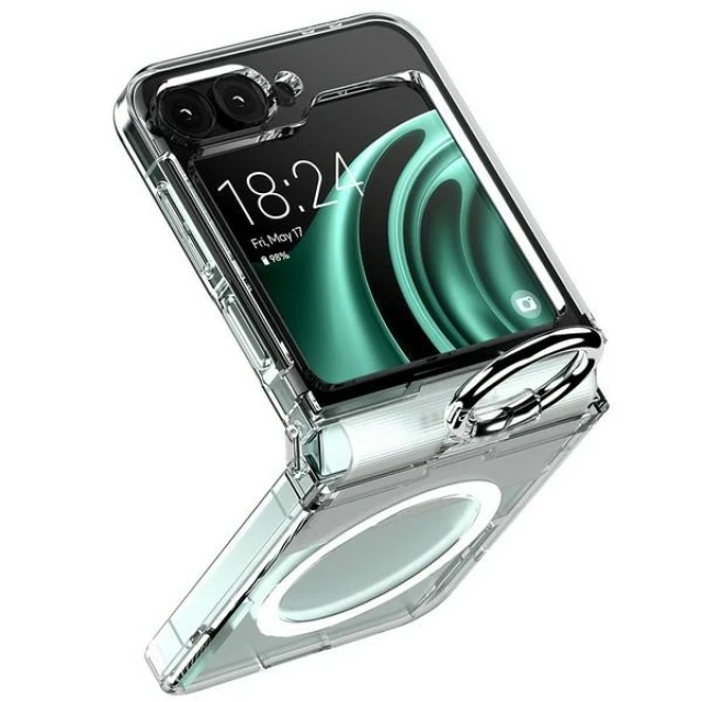 Чохол Mercury Pro Ring для Samsung Galaxy Flip 6 Clear with MagSafe (8809972566994)