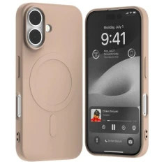 Чохол Mercury MagSafe Semi-Silicone для iPhone 16 Pink Sand with MagSafe (8809972575262)